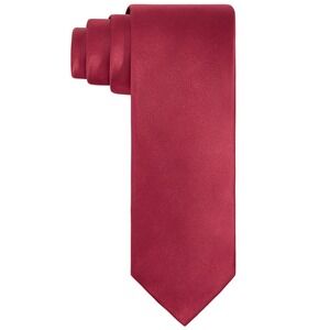 Tayion by Montee Holland Tie Mens Red Solid Dress Necktie‎ Formal One Size NWT